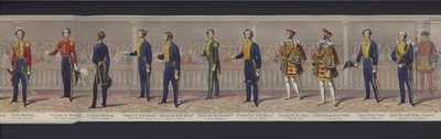 Part of the panorama of the marriage of Queen Victoria, c.1840 by English School
