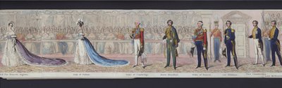 Part of the panorama of the marriage of Queen Victoria, c.1840 by English School