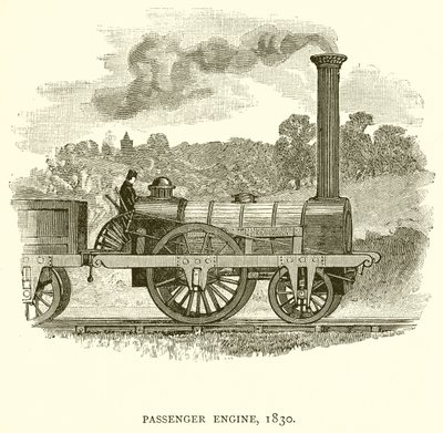 Passenger Engine, 1830 by English School