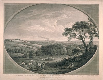 Pastoral View of Cities of Westminster with Part of Highgate, 1780 by English School