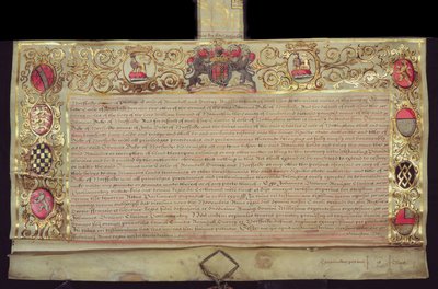Patent for the restoration of the Dukedom of Norfolk, by Charles II by English School