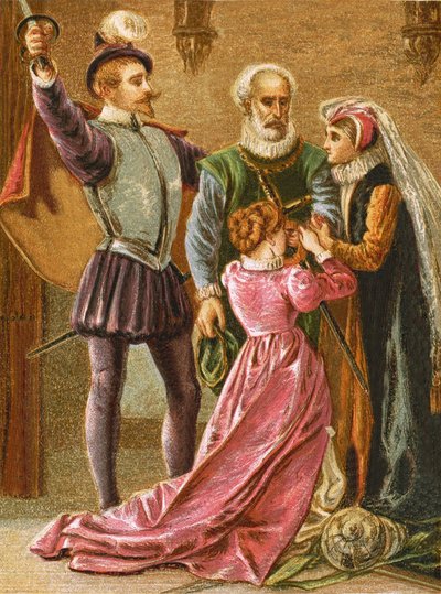 Patriotism at the time of the Spanish Armada by English School