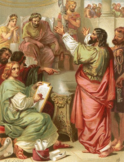 Paul before Felix by English School
