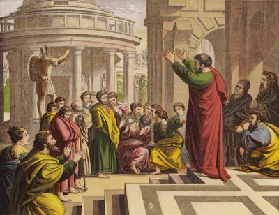 Paul Preaching at Athens by English School