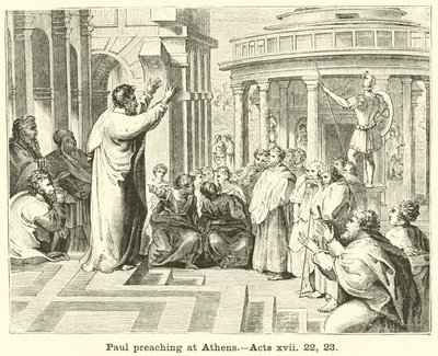 Paul preaching at Athens by English School
