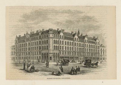 Peabody Buildings in Spitalfields by English School