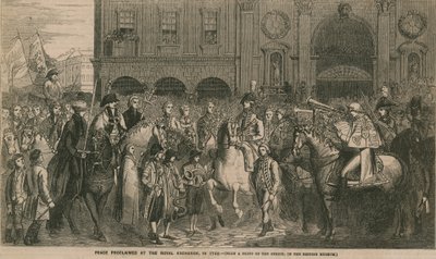 Peace Proclaimed at the Royal Exchange in 1748 by English School