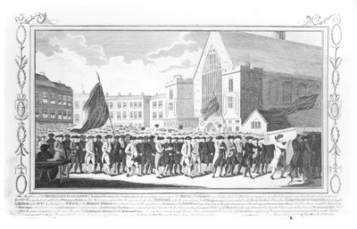 Peaceful Procession of the Members of the Protestant Association to the House of Commons on Friday 2nd June 1780 by English School