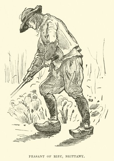 Peasant of Riec, Brittany by English School