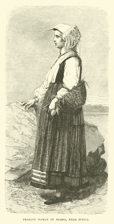 Peasant woman of Biassa, near Spezia by English School