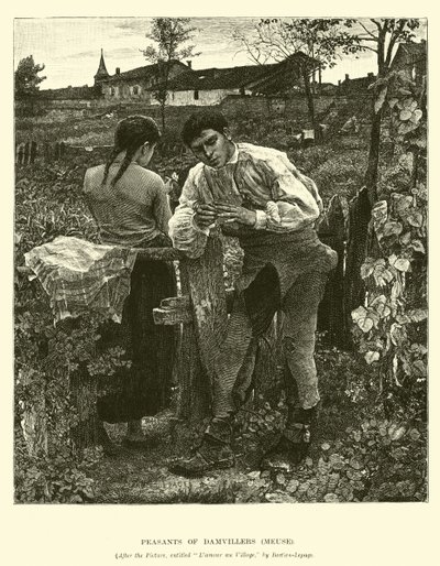 Peasants of Damvillers, Meuse by English School
