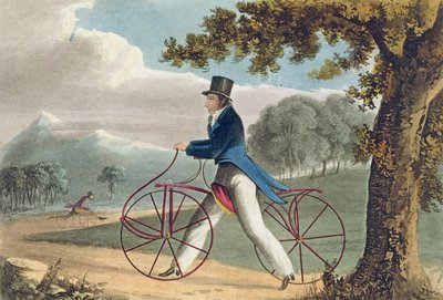 Pedestrian Hobbyhorse, from Ackermanns Repository of Arts, 1819 by English School
