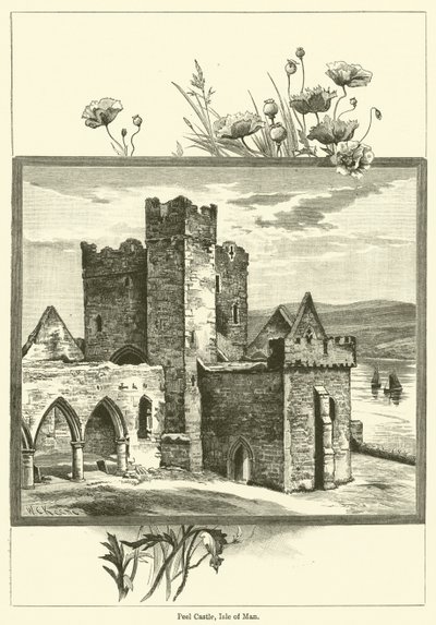 Peel Castle, Isle of Man by English School