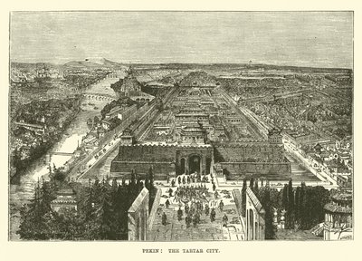 Peking, the Tartar City by English School