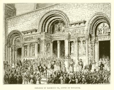 Penance of Raymond VI, Count of Toulouse by English School