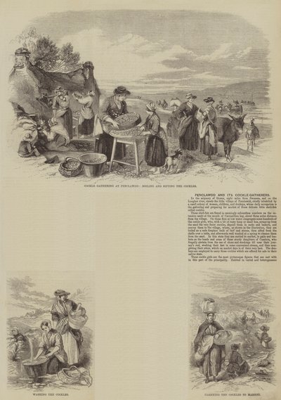 Penclawdd and its Cockle-Gatherers by English School