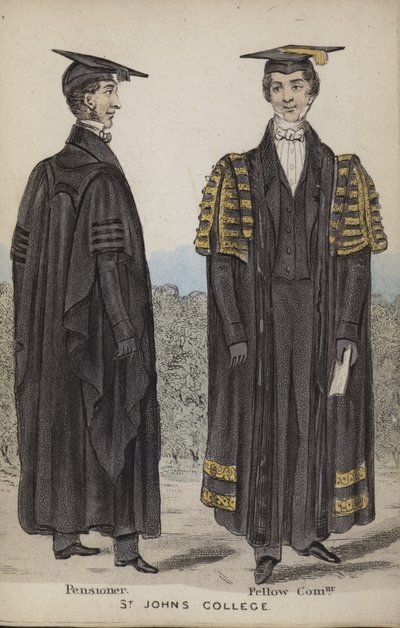 Pensioner, Fellow Commoner, St Johns College by English School