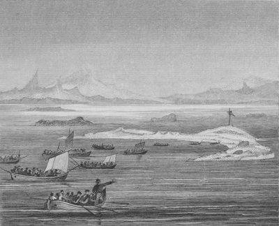 People of the Roman Province of Venetia Seeking Refuge from the Huns on Islands in the Adriatic, 452 by English School