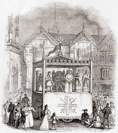 Performance of a 15th century passion play - The Trial and Crucifixion of Christ - by the Smith