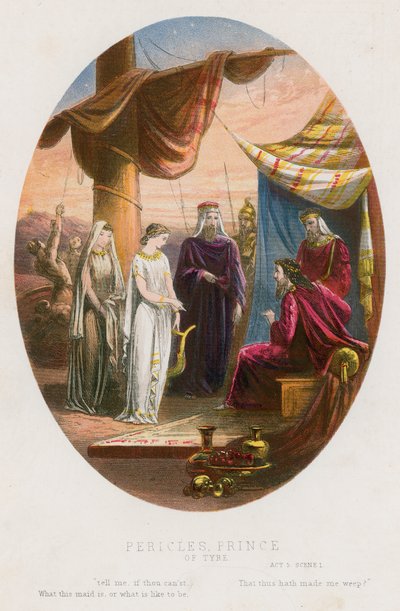 Pericles, Prince of Tyre, Act V scene i by English School