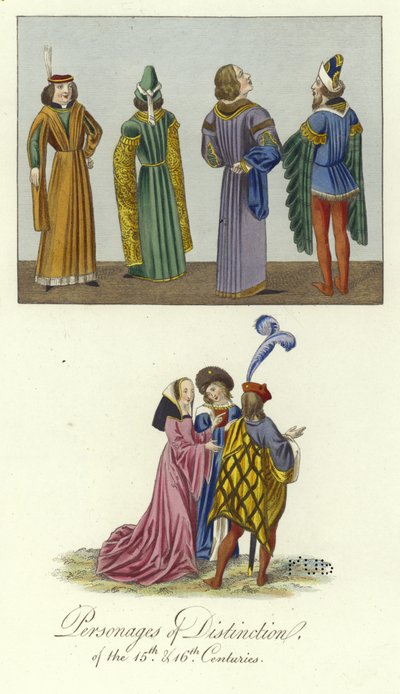 Personages of distinction of the 15th and 16th Centuries by English School