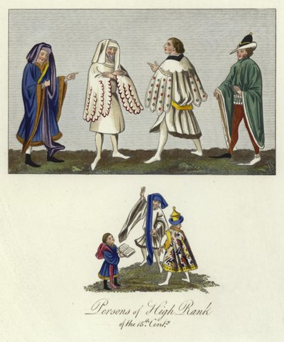 Persons of high rank of the 15th Century by English School