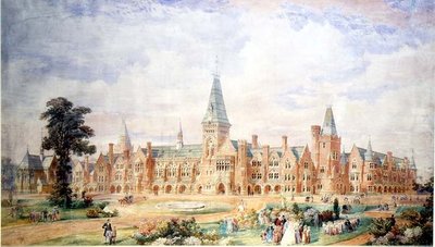 Perspective design for a school or college (c.1865) by English School
