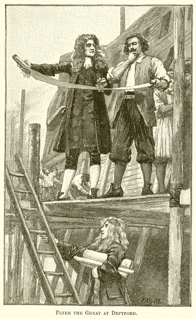 Peter the Great at Deptford by English School