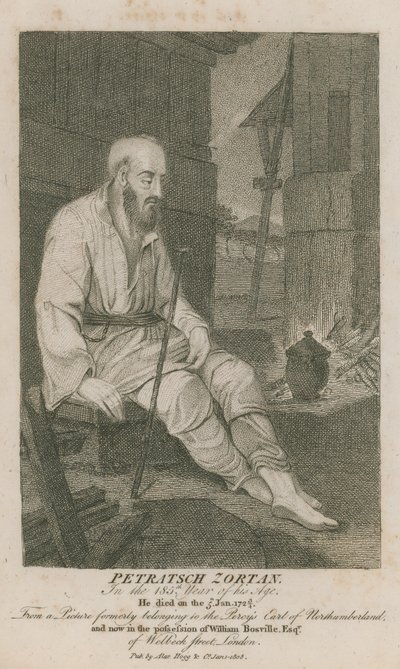 Petratsch Zortan in the 185th year of his age by English School