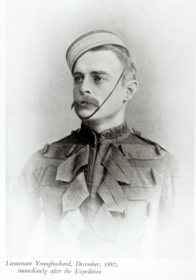 Photograph of Sir Francis Younghusband in 1887 from 