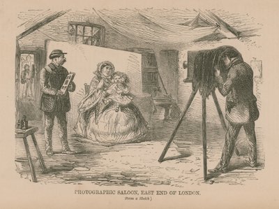 Photographic Saloon in the East End of London by English School