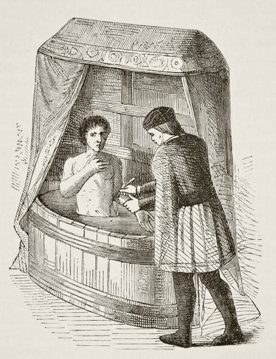 Physician Bleeding a Patient in the 15th Century, from 