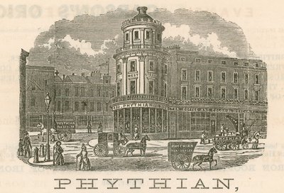 Phythian, wholesale and family tea-dealer and foreign warehouseman, 430 West Strand and 1-3 King William Street, London by English School
