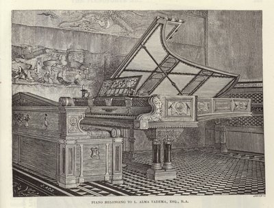 Piano Belonging to Lawrence Alma-Tadema by English School