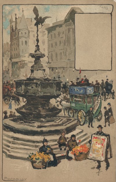 Piccadilly Circus, London by English School