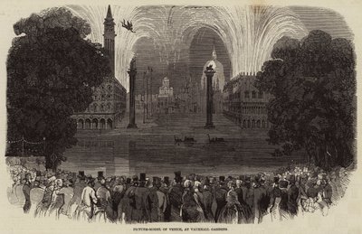 Picture-Model of Venice, at Vauxhall Gardens by English School
