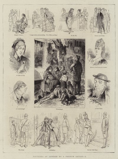 Pictures of London by a French Artist, I (engraving) by English School