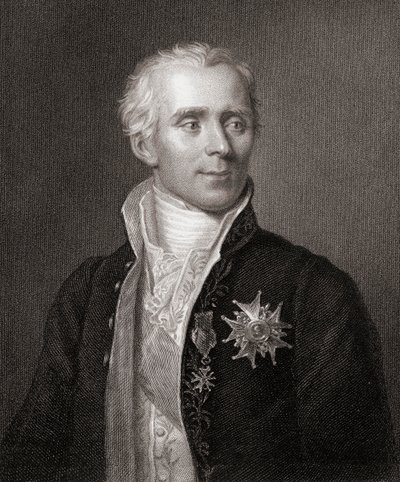 Pierre-Simon Marquis de la Place, from Gallery of Portraits, published in 1833 by English School