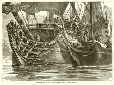 Pierre Francois Attacking the Vice-Admiral by English School