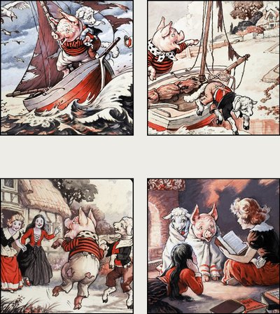 Pig and Lamb go Sailing by English School