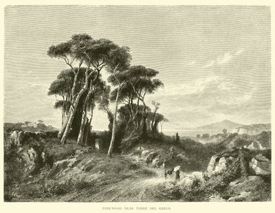 Pine-wood near Torre del Greco by English School