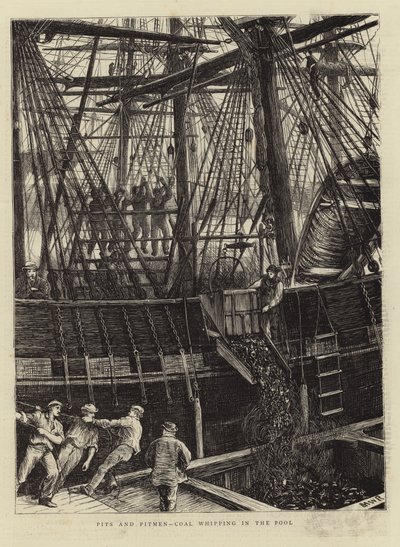 Pits and Pitmen - Coal Whipping in the Pool by English School