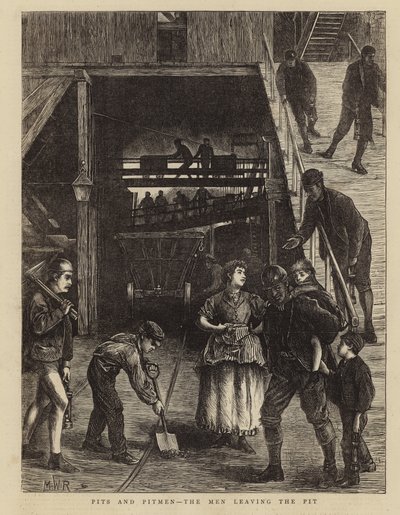 Pits and Pitmen - The Men Leaving the Pit by English School
