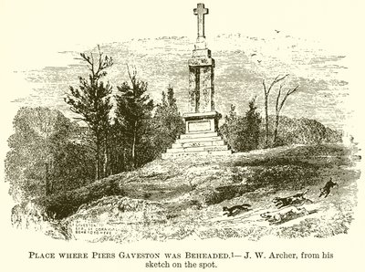 Place Where Piers Gaveston Was Beheaded by English School