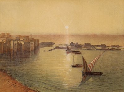 Places mentioned in the Bible: Sidon, Southern side and ancient Harbour by English School