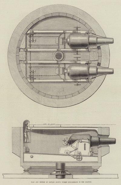 Plan and Section of Captain Scott