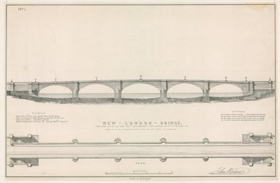Plan for New London Bridge by English School