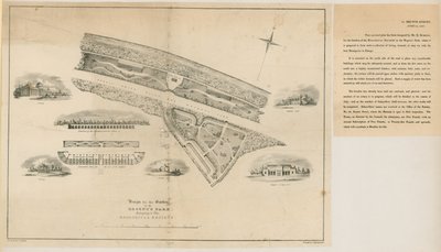 Plan for the Zoological Gardens, Regents Park, 1827 by English School