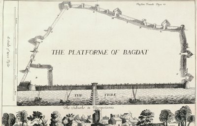 Plan of Baghdad, from an English translation of Les Six Voyages de J.B. Tavernier by English School