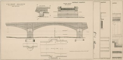 Plan of Putney Bridge by English School